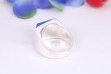 Small and heavy Pyramid ring, made from solid cast silver, British Hallmarked