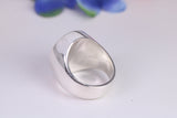 Large Oval Face Masonic ring, made from solid cast sterling silver, British hallmarked
