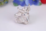 Very large and heavy Rams head ring, made from solid cast silver, British Hallmarked