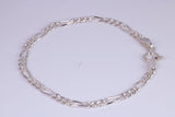 5 Inch long Diamond cut Link Bracelet, suitable for child, made from solid Sterling Silver