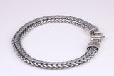 Cuban Bracelet, made from solid Sterling Silver, 7.50 Inches Long x 7 mm Wide, British Hallmarked
