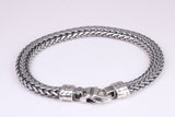 Cuban Bracelet, made from solid Sterling Silver, 7.50 Inches Long x 7 mm Wide, British Hallmarked