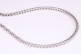Gents heavy 34 inch Chain, made from solid Sterling Silver, 34 Inches Long x 2.5 mm wide, British Hallmarked