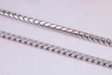 Gents heavy 34 inch Chain, made from solid Sterling Silver, 34 Inches Long x 2.5 mm wide, British Hallmarked