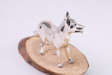 Standing Alsatian Miniature Figurine, Made from Cast 925 Grade Sterling Silver with British Hallmark