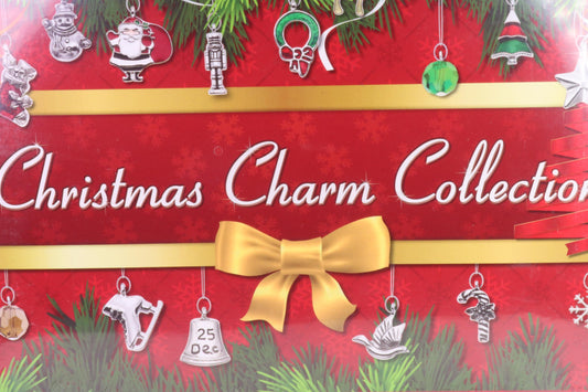 Christmas Charms Collection Advent Calendar, 24 Individual Charms Plus a Bracelet to Attach The Charms