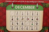 Christmas Charms Collection Advent Calendar, 24 Individual Charms Plus a Bracelet to Attach The Charms