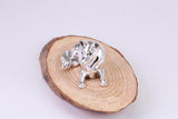 Collie Dog Miniature Figurine, Made from Cast 925 Grade Sterling Silver with British Hallmark