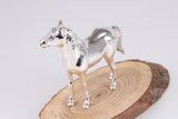 Stallion Miniature Figurine, Made from Cast 925 Grade Sterling Silver with British Hallmark