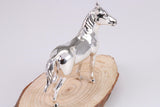 Stallion Miniature Figurine, Made from Cast 925 Grade Sterling Silver with British Hallmark
