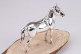 Stallion Miniature Figurine, Made from Cast 925 Grade Sterling Silver with British Hallmark