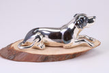 Spotty Dog Miniature Figurine, Made from Cast 925 Grade Sterling Silver with British Hallmark