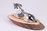 Spotty Dog Miniature Figurine, Made from Cast 925 Grade Sterling Silver with British Hallmark