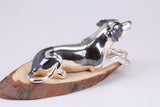 Spotty Dog Miniature Figurine, Made from Cast 925 Grade Sterling Silver with British Hallmark