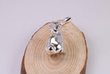 Small Rabbit Miniature Figurine, Made from Cast 925 Grade Sterling Silver with British Hallmark