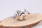 Elephant Miniature Figurine, Made from Cast 925 Grade Sterling Silver with British Hallmark