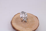 Elephant Miniature Figurine, Made from Cast 925 Grade Sterling Silver with British Hallmark