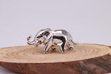 Elephant Miniature Figurine, Made from Cast 925 Grade Sterling Silver with British Hallmark