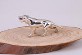 Pointer Dog Miniature Figurine, Made from Cast 925 Grade Sterling Silver with British Hallmark