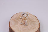 Pointer Dog Miniature Figurine, Made from Cast 925 Grade Sterling Silver with British Hallmark
