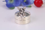 Fairy Pill Box, Made from Cast 925 Grade Sterling Silver with British Hallmark