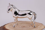 46 mm Tall Stallion Miniature Figurine, Made from Cast 925 Grade Sterling Silver with British Hallmark