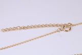 Flower Cubic Zirconia set Necklace and Earrings, Made from solid Sterling Silver, 18ct Yellow Gold Plated