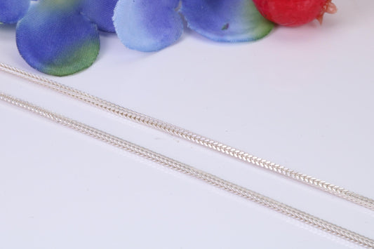 Very Slinky Foxtail Chain, Made from solid 925 graded Sterling Silver, 20 inches long