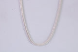 Very Slinky Foxtail Chain, Made from solid 925 graded Sterling Silver, 20 inches long