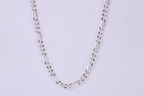 Figaro Chain, Made from solid 925 graded Sterling Silver, 16 inches long