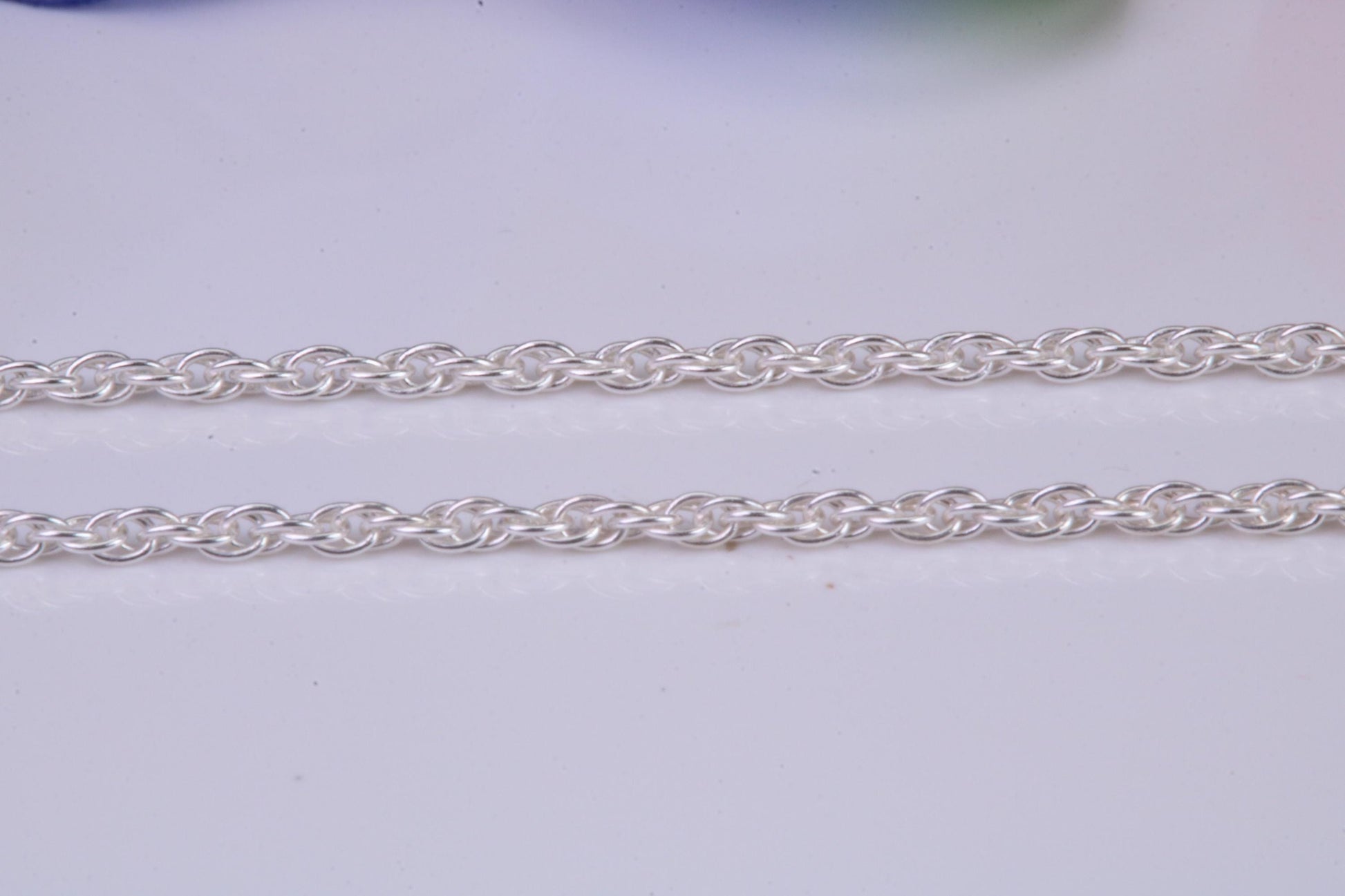 Twisted Rope Chain, Made from solid 925 graded Sterling Silver, 16 inches long