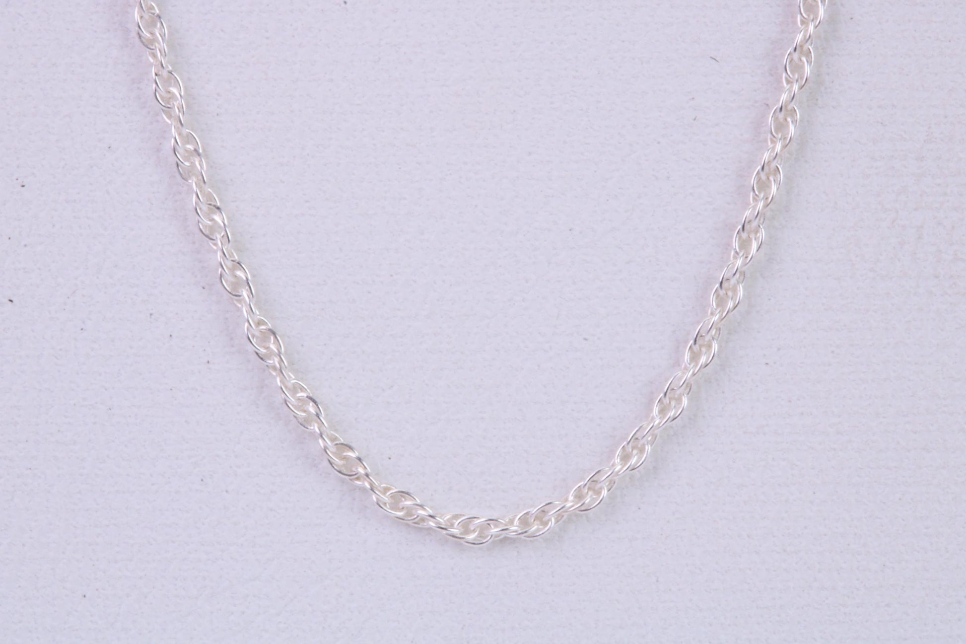 Twisted Rope Chain, Made from solid 925 graded Sterling Silver, 16 inches long