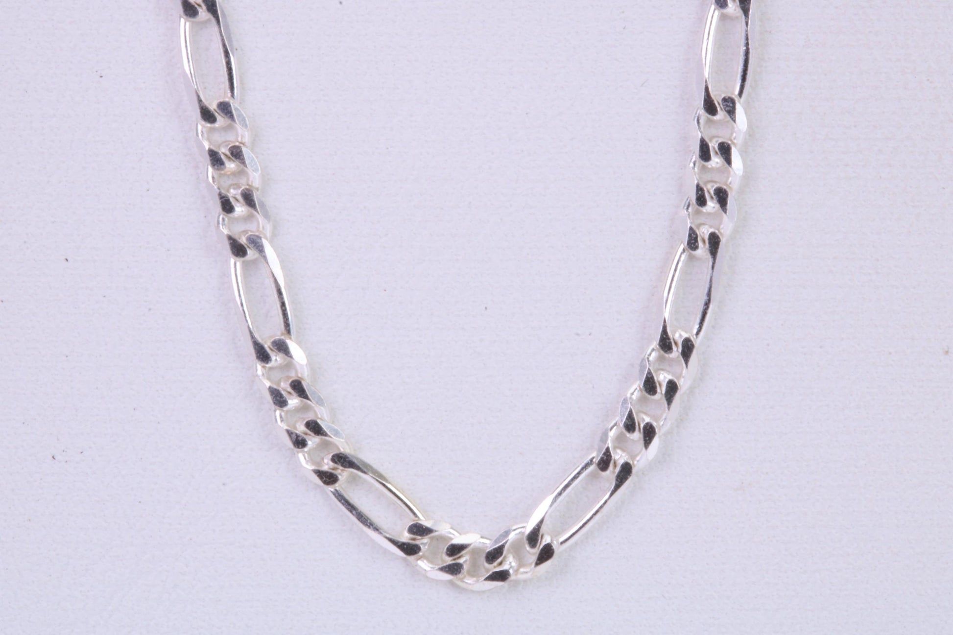 Figaro Chain, Made from solid 925 graded Sterling Silver, 18 or 20 inches long