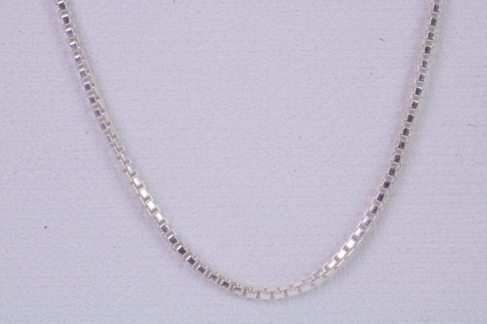 Box Chain, Made from solid 925 graded Sterling Silver, 16 inches long