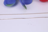Box Chain, Made from solid 925 graded Sterling Silver, 16 inches long