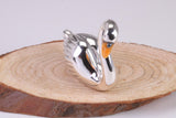 Swan Miniature Figurine, Made from Cast 925 Grade Sterling Silver with British Hallmark