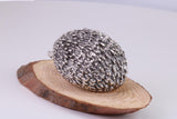 Hedgehog Miniature Figurine, 38 mm Long, Made from Cast 925 Grade Sterling Silver with British Hallmark
