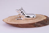Collie Dog Miniature Figurine, Made from Cast 925 Grade Sterling Silver with British Hallmark