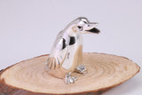 Duck Miniature Figurine, Made from Cast 925 Grade Sterling Silver with British Hallmark