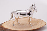 Stallion Miniature Figurine, Made from Cast 925 Grade Sterling Silver with British Hallmark