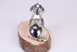 Spotty Dog Miniature Figurine, Made from Cast 925 Grade Sterling Silver with British Hallmark