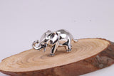 Elephant Miniature Figurine, Made from Cast 925 Grade Sterling Silver with British Hallmark