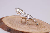 Pointer Dog Miniature Figurine, Made from Cast 925 Grade Sterling Silver with British Hallmark