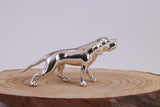 Pointer Dog Miniature Figurine, Made from Cast 925 Grade Sterling Silver with British Hallmark
