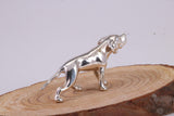 Pointer Dog Miniature Figurine, Made from Cast 925 Grade Sterling Silver with British Hallmark
