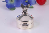 Fairy Pill Box, Made from Cast 925 Grade Sterling Silver with British Hallmark