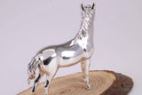 46 mm Tall Stallion Miniature Figurine, Made from Cast 925 Grade Sterling Silver with British Hallmark