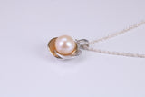 Real Freshwater Pearl Necklace made from Sterling Silver