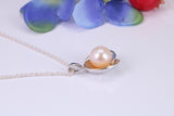 Real Freshwater Pearl Necklace made from Sterling Silver