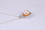 Real Freshwater Pearl Necklace made from Sterling Silver